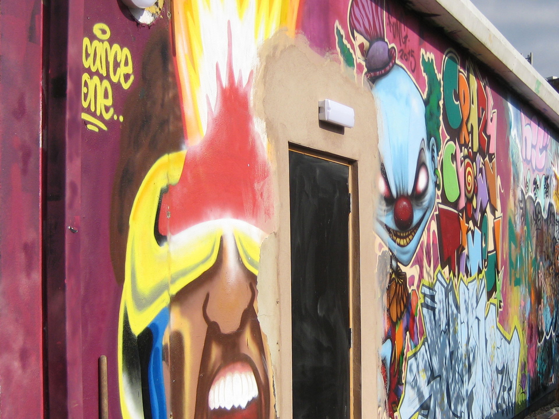 The Phoenix graffiti wall, before Freefall Climate Graffiti happened