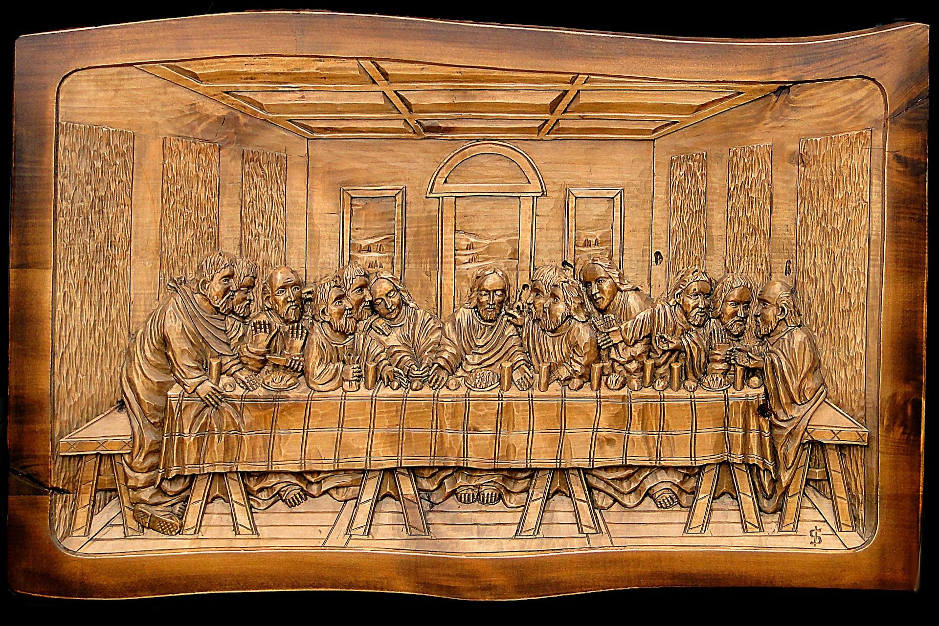 Last Supper, Apostles Hall, Johnstown Castle, Wexford. Image credit: Bronisław Dróżka from Pixabay.