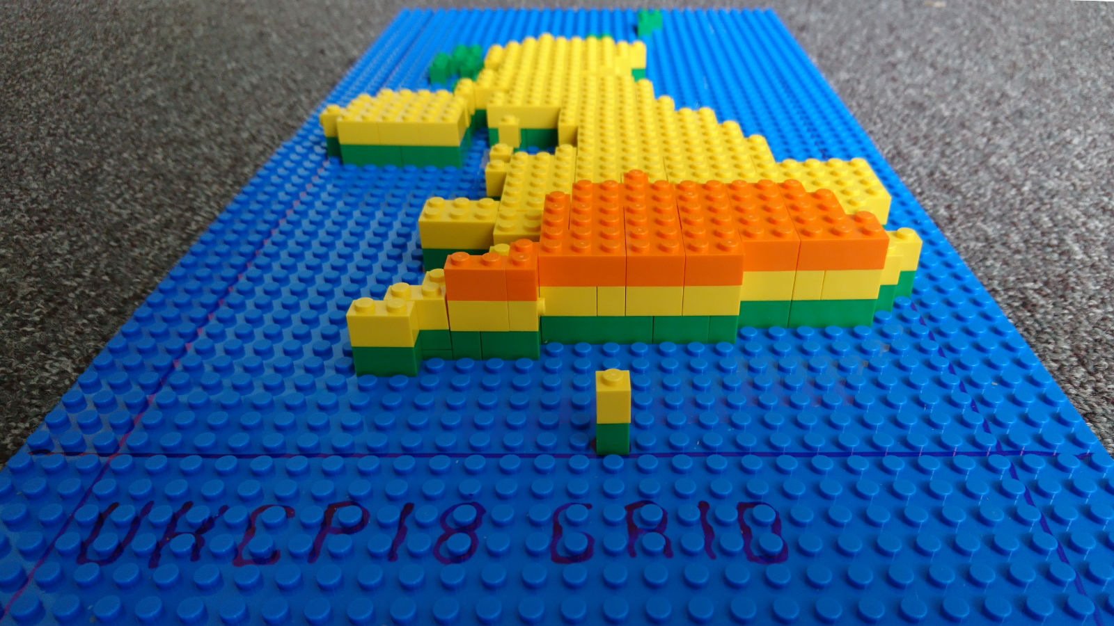 UK Climate Projections 2018 in Lego