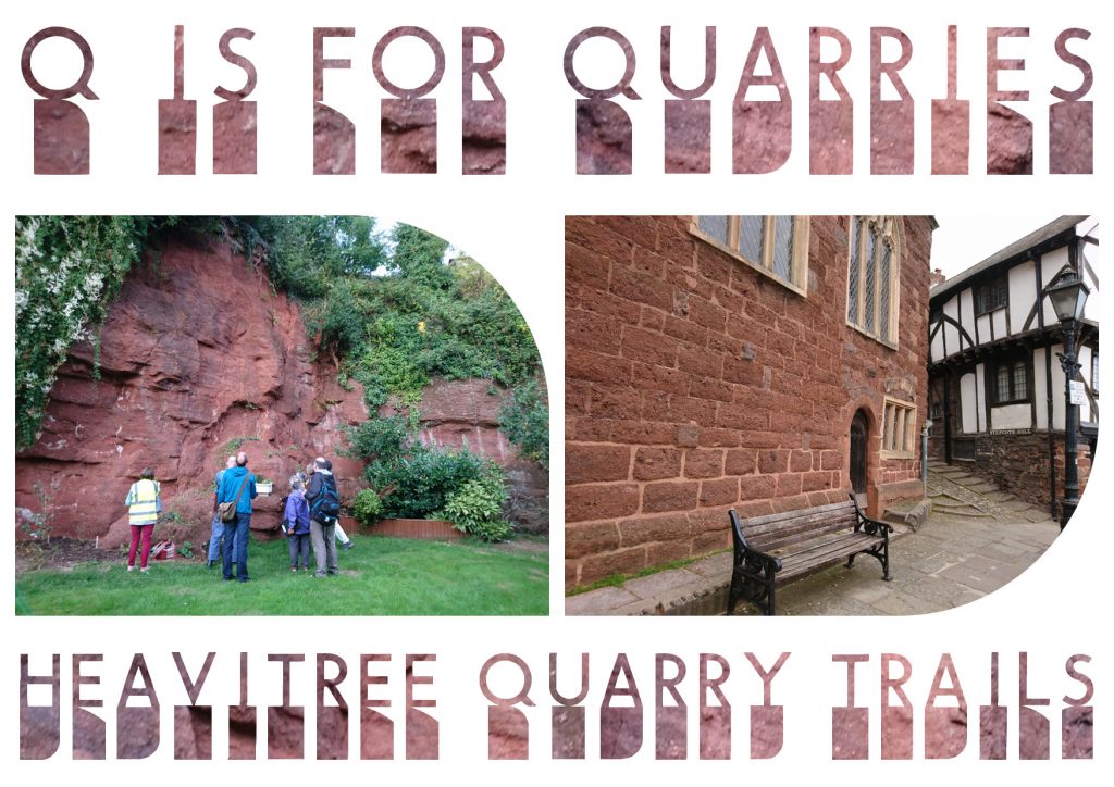 Q is for Quarries postcard - front