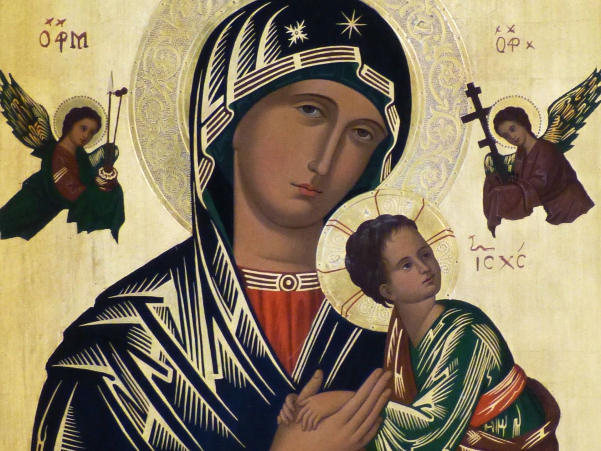 Icon of virgin and child. Image credit: falco on Pixabay.