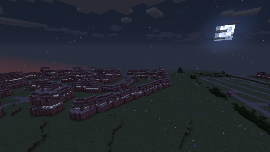 Kyrangle moonrise in Minecraft