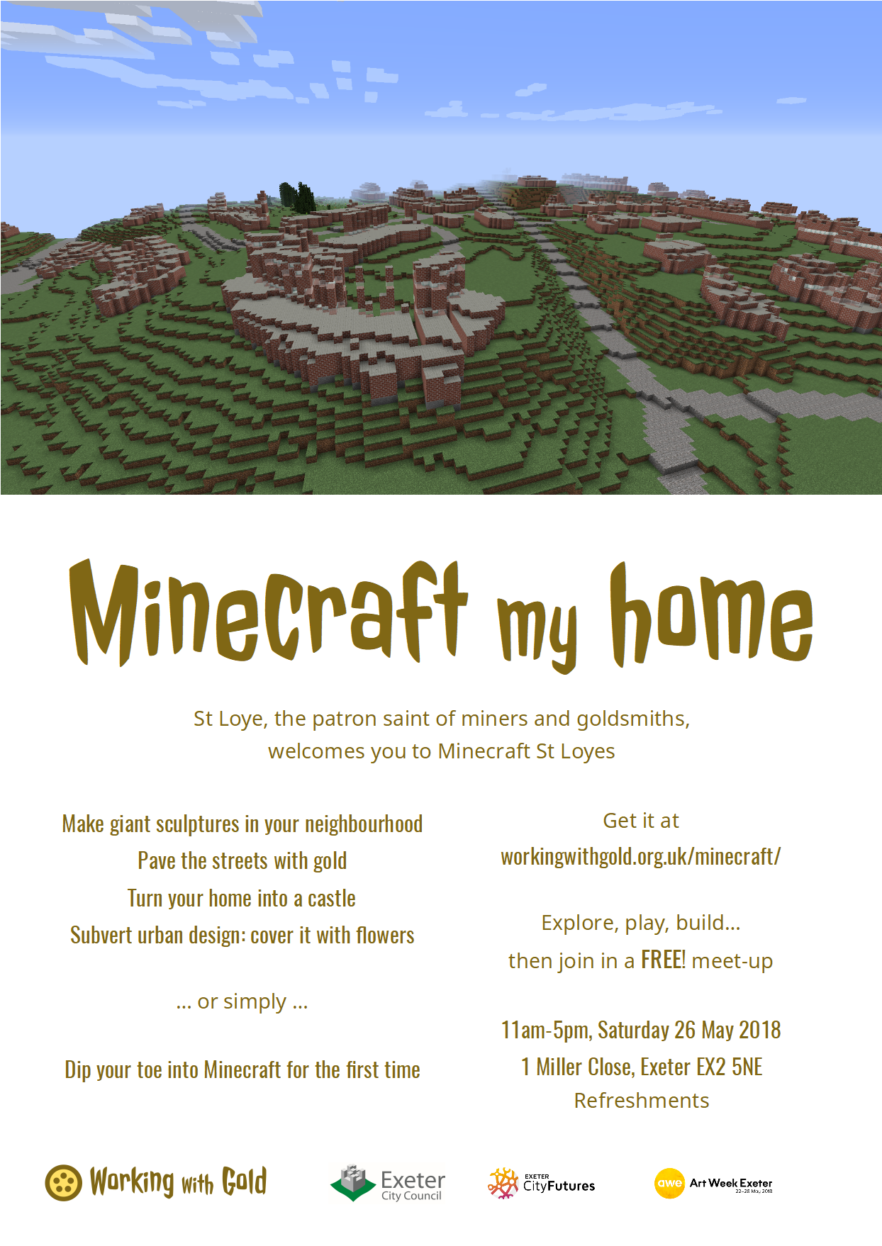 Minecraft my home - poster