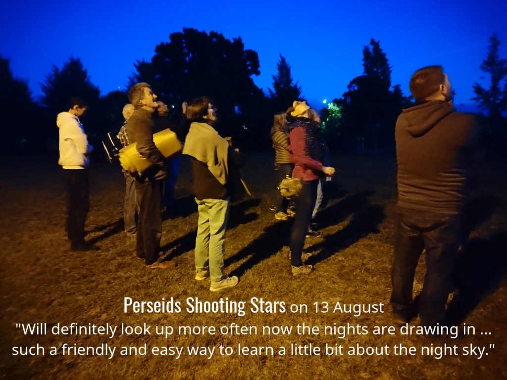Perseids Shooting Stars, 13 August 2018